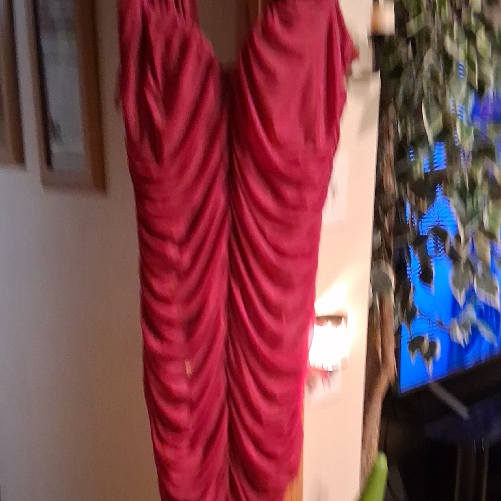 Elegant Pink Ruched Dress
